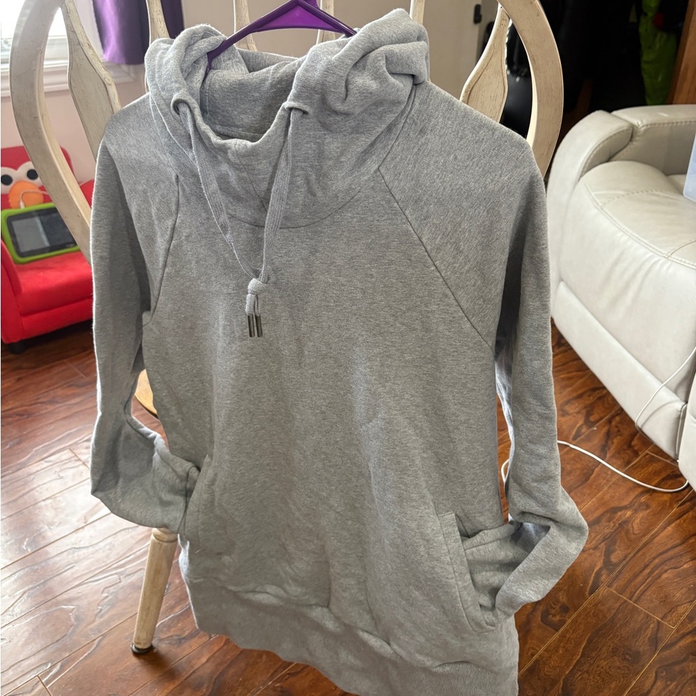 Gray Hooded Sweatshirt